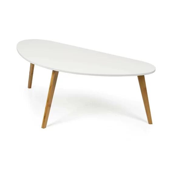 Masuta De Cafea Scandia,  120x60x45 h cm, Bambus/MDF, Natur/Alb picture - 2
