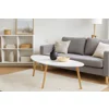Masuta De Cafea Scandia,  120x60x45 h cm, Bambus/MDF, Natur/Alb picture - 1
