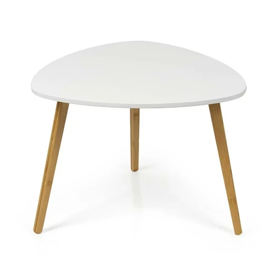 Masuta De Cafea Scandia, 55x55x40 cm, Bambus/MDF, Natur/Alb picture - 1