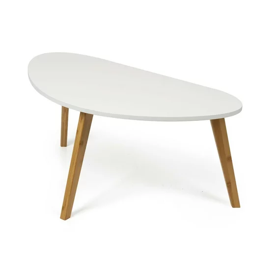 Masuta De Cafea Scandia, 85x45x40 h cm, Bambus/MDF, Natur/Alb picture - 2