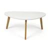 Masuta De Cafea Scandia, 85x45x40 h cm, Bambus/MDF, Natur/Alb picture - 3