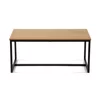 Masuta de Cafea Tabula, 90x47x40 cm, Metal/Pal Melaminat, Negru/Natur picture - 3
