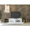Mobilier de Living modern Zebra, 240x37.5x47 cm - Alb/Teak picture - 2