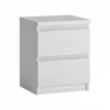 Noptiera Fribo FRIK05 cu 2 Sertare, 40x40x51.8 h cm, Pal Melaminat, Alb Alpin picture - 1