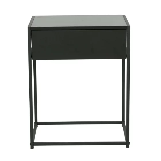 Noptiera Snoa 40x30x50 h cm, Metal/Pal Melaminat, Negru picture - 2