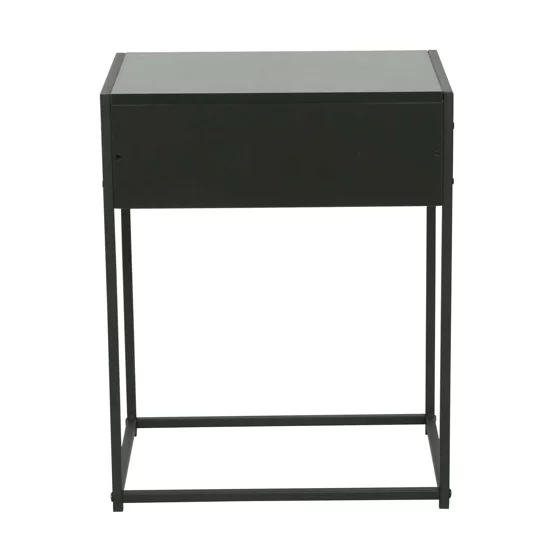 Noptiera Snoa 40x30x50 h cm, Metal/Pal Melaminat, Negru picture - 3