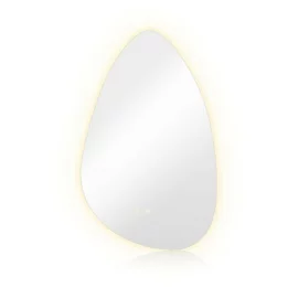 Oglinda de Baie cu Led Amorpho, 50x80 cm, Actionare Touch, Lumina Calda/Rece/Neutra