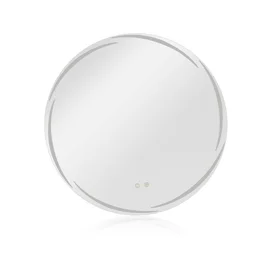 Oglinda de Baie cu Led Circo, Ø80 cm, Actionare Touch, Lumina Calda/Rece/Neutra