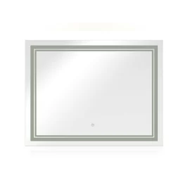 Oglinda de Baie cu Led Lumiro, 90x3.5x70 cm, Actionare Touch, Lumina Calda/Rece/Neutra