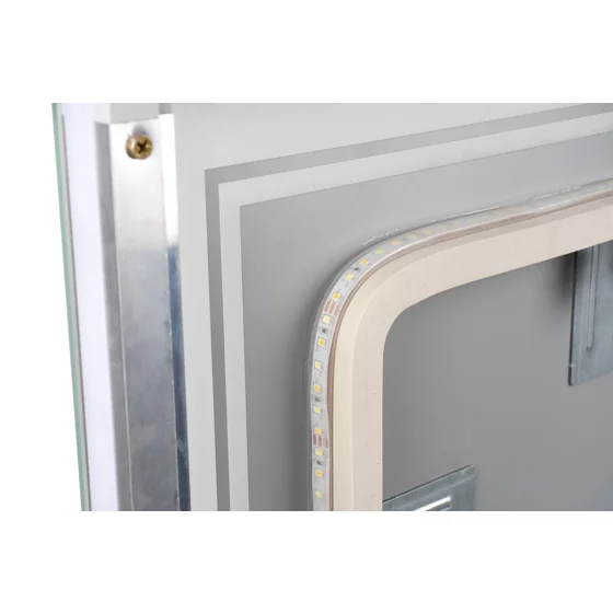 Oglinda de Baie cu Led Lumiro, 90x3.5x70 cm, Actionare Touch, Lumina Calda/Rece/Neutra picture - 9