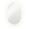 Oglinda de Baie cu Led Ovelia, 50x80 cm, Actionare Touch, Lumina Calda/Rece