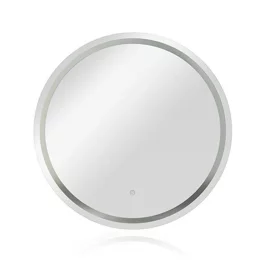 Oglinda de Baie cu Led Solux, Ø70 cm, Actionare Touch, Lumina Calda/Rece/Neutra