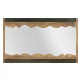 Oglinda de perete, Roma2123, Maro si Negru,  Lemn si Metal, 72x120x4 cm