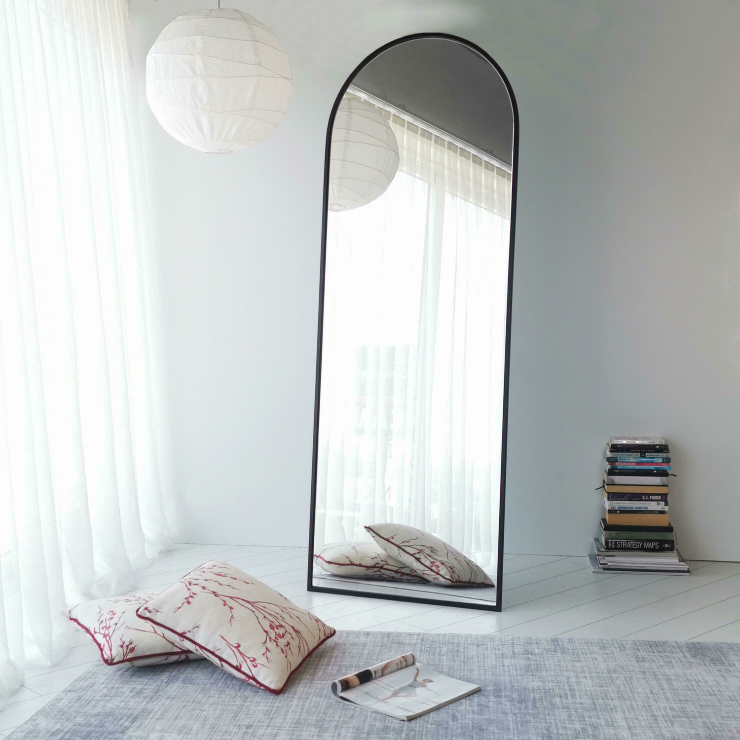Oglinda decorativa portal, 65x1.5x180 cm