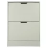 Pantofar Corry II, 2 sertare, 60x24x83 cm, Pal Melaminat/MDF, Gri picture - 1