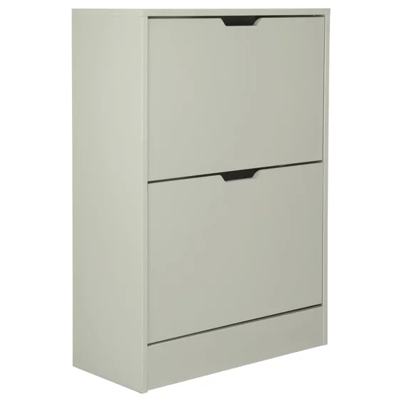 Pantofar Corry II, 2 sertare, 60x24x83 cm, Pal Melaminat/MDF, Gri picture - 2