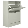 Pantofar Corry II, 2 sertare, 60x24x83 cm, Pal Melaminat/MDF, Gri picture - 4