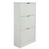 Pantofar Corry II, 3 sertare, 60x24x118 cm, Pal Melaminat/MDF, Alb Mat picture - 2