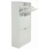Pantofar Corry II, 3 sertare, 60x24x118 cm, Pal Melaminat/MDF, Alb Mat picture - 3