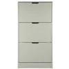Pantofar Corry II, 3 sertare, 60x24x118 cm, Pal Melaminat/MDF, Gri Mat picture - 1