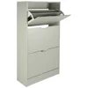 Pantofar Corry II, 3 sertare, 60x24x118 cm, Pal Melaminat/MDF, Gri Mat picture - 3