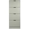 Pantofar Corry II, 4 sertare, 60x24x157 cm, Pal Melaminat/MDF, Gri Mat picture - 1