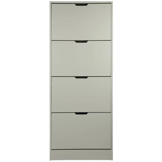 Pantofar Corry II, 4 sertare, 60x24x157 cm, Pal Melaminat/MDF, Gri Mat picture - 1