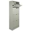 Pantofar Corry II, 4 sertare, 60x24x157 cm, Pal Melaminat/MDF, Gri Mat picture - 3