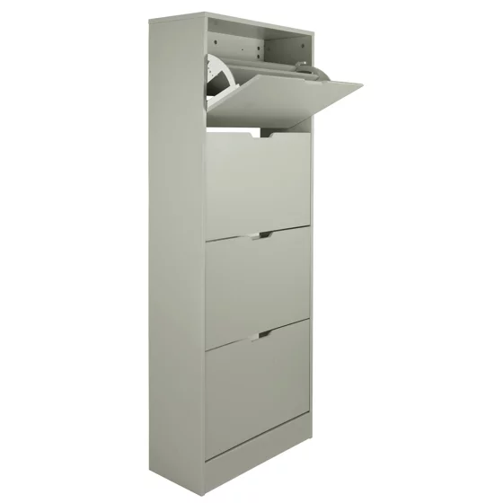 Pantofar Corry II, 4 sertare, 60x24x157 cm, Pal Melaminat/MDF, Gri Mat picture - 3