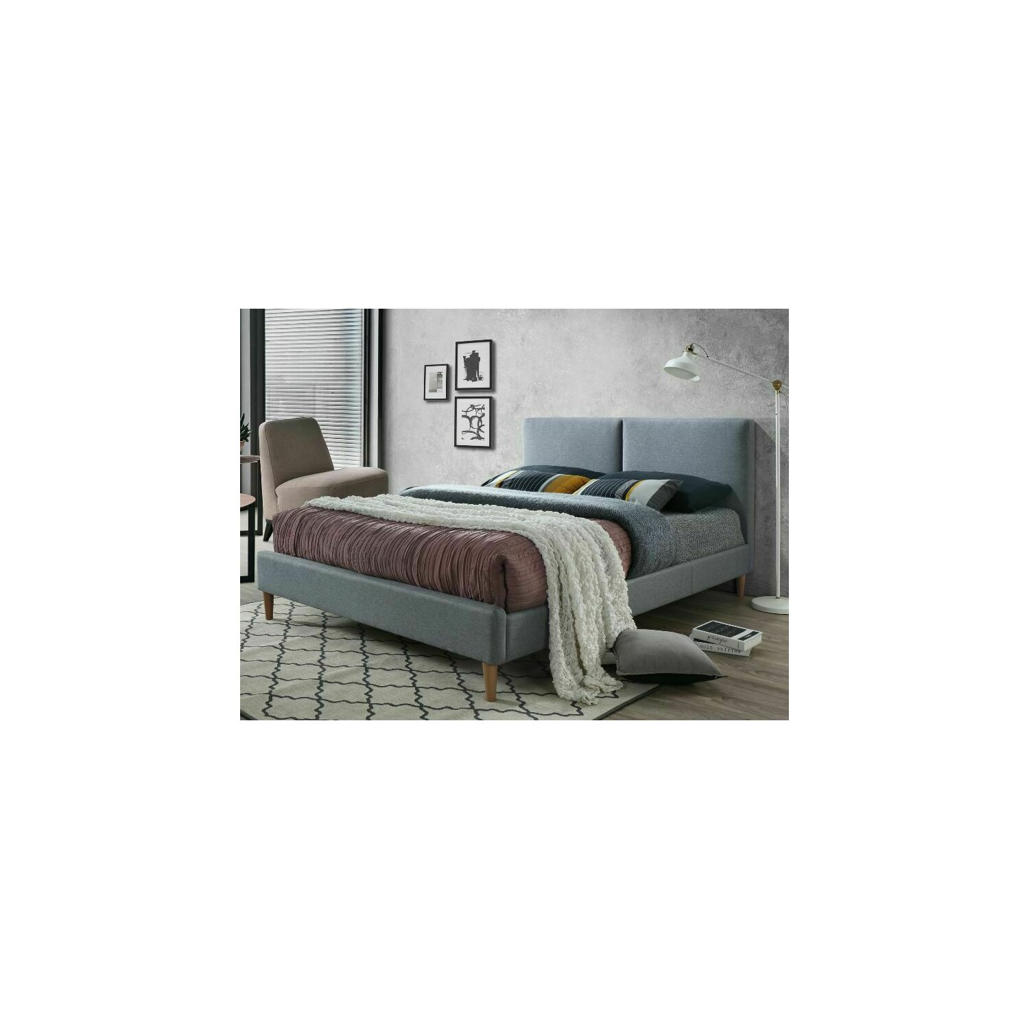 Pat tapitat acoma 160x200 gri