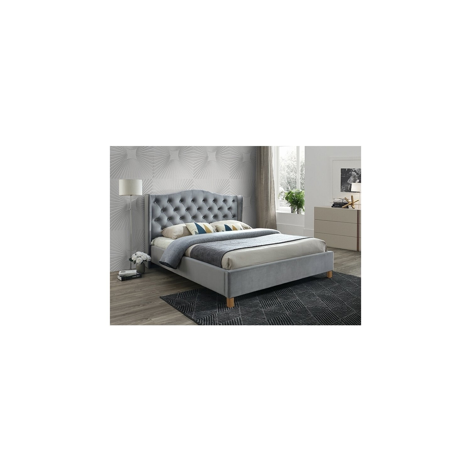 Pat tapitat aspen velvet gri 140x200