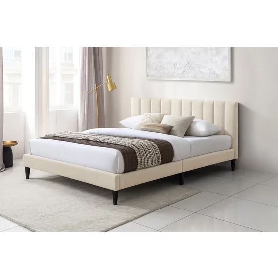 Pat Tapitat Aurora, 160x200 cm, Catifea Beige picture - 1