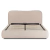 Pat Tapitat Cu Somiera Rabatabila Batumi, 160x200 cm, Boucle, Beige picture - 5
