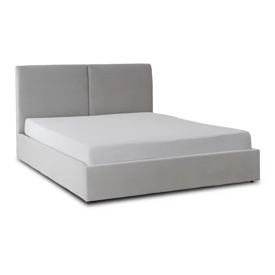 Pat Tapitat cu Somiera Rabatabila Munkedal 180x200 cm, Stofa, Gri picture - 2