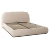 Pat Tapitat Cu Somiera Rabatabila Rivne, 160x200 cm, Boucle, Beige picture - 2