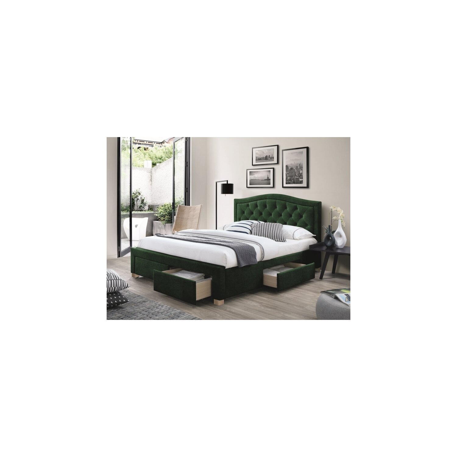 Pat tapitat electra velvet green