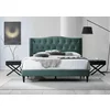 Pat Tapitat Elite, Stil Chesterfield, 160x200 cm, Catifea Verde picture - 1