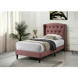 Pat Tapitat Elite, Stil Chesterfield, 90x200 cm, Dusty Roz