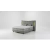 Pat Tapitat Monaco, Spatiu De Depozitare, Sistem de iluminat integrat in capatai, 160x200 cm, Stofa - Gri picture - 2