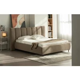 Pat Tapitat Valor 160x200 cm, Stofa Maro