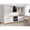 Bucatarie Stina 280 cm, Fronturi MDF, Stejar Artisan/Alb