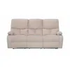 Canapea cu Recliner ASTHA 3RR, 187x94x102 cm, Stofa, Beige