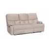 Canapea cu Recliner ASTHA 3RR, 187x94x102 cm, Stofa, Beige
