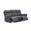 Canapea cu Recliner Baxter, 3 Locuri, Actionare Electrica, 203x94x102 h cm, Stofa Gri