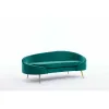 Canapea Estero, 180x81x67 h cm, Catifea Verde picture - 3