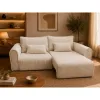 Canapea Extensibila Bodo, 250x115x90 h cm, Stofa Raiata Tillia 01 Bej picture - 3