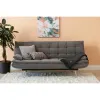 Canapea Extensibila Cambridge, 196x92x85 cm, Stofa Gri picture - 1