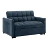 Canapea Extensibila Fabillo, 2 Locuri, 137x94x85 h cm, Stofa Albastra picture - 3