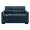 Canapea Extensibila Fabillo, 2 Locuri, 137x94x85 h cm, Stofa Albastra picture - 4