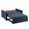 Canapea Extensibila Fabillo, 2 Locuri, 137x94x85 h cm, Stofa Albastra picture - 6